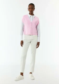 Kurze Strickjacke mit V-Ausschnitt-Comma Online