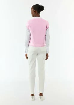 Kurze Strickjacke mit V-Ausschnitt-Comma Online