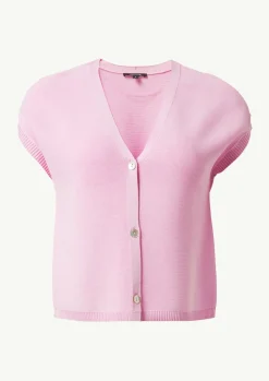 Kurze Strickjacke mit V-Ausschnitt-Comma Online
