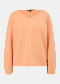 Langarmshirt aus weichem Scuba-Comma Online