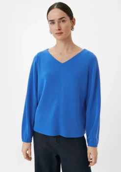 Langarmshirt aus weichem Scuba-Comma Online