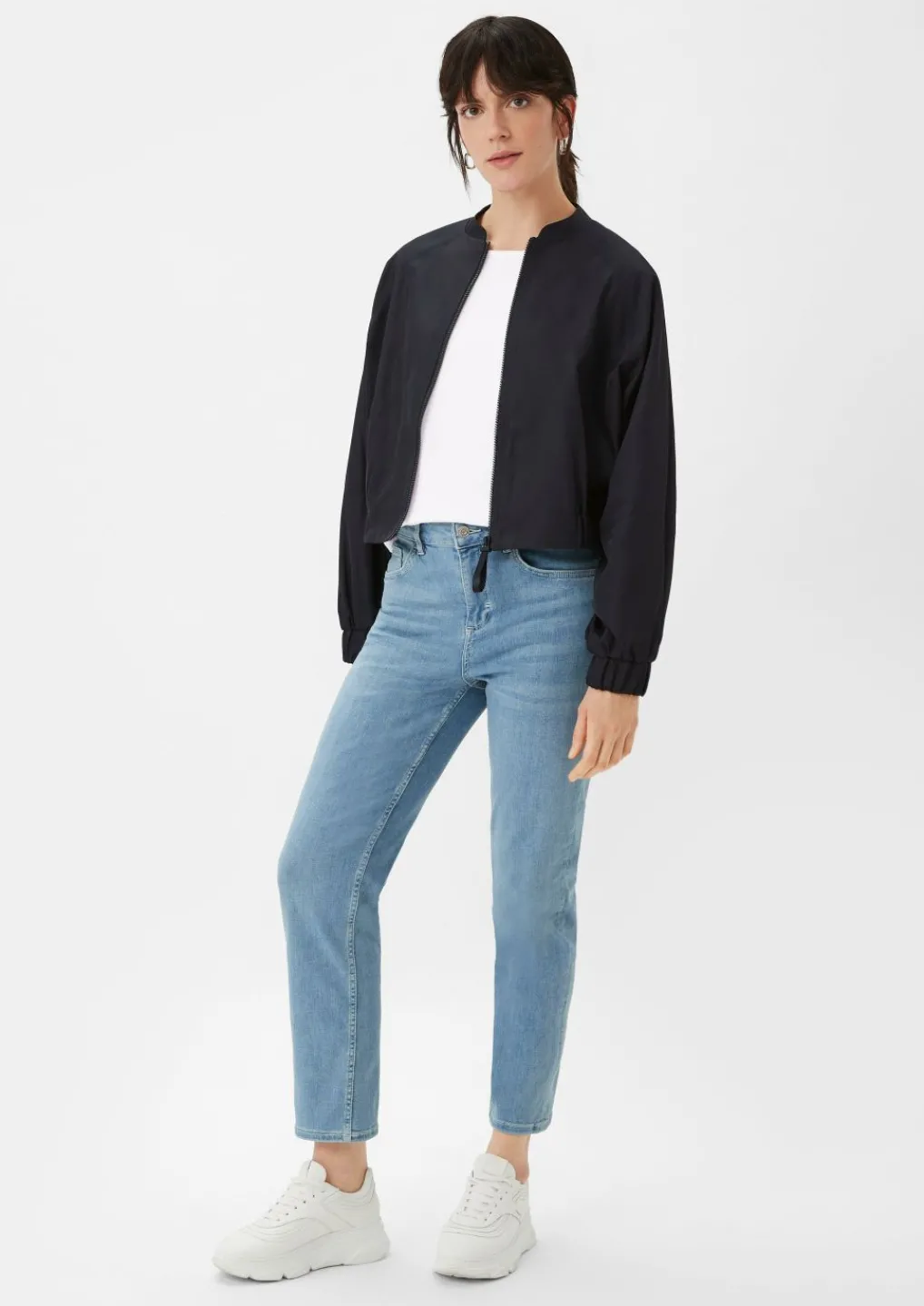 Langarmshirt mit Ringelmuster-Comma Fashion