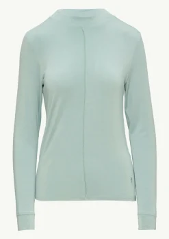 Langarm-Shirt mit Stehkragen-Comma New