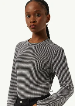 Langarmshirt mit Strukturstreifen-Comma Clearance