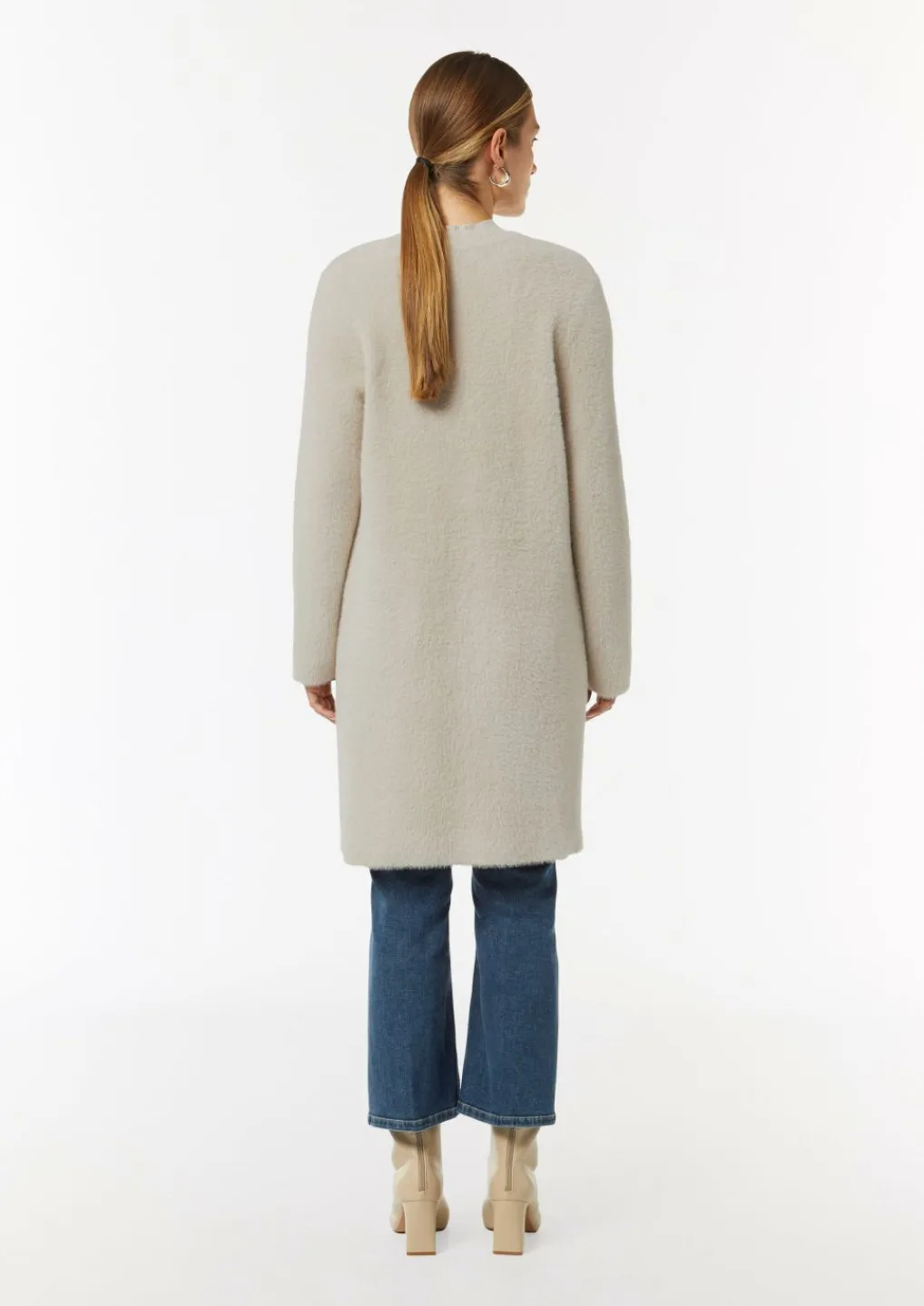 Langer Cardigan in Kunstfell-Optik-Comma Clearance