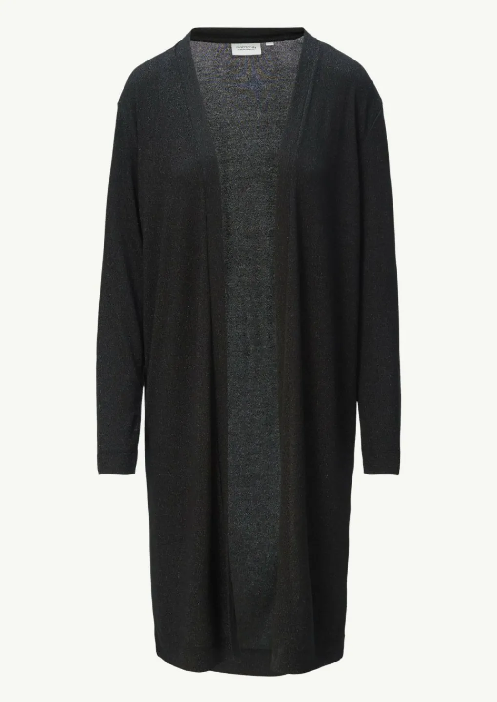 Langer Jersey-Cardigan mit Metallic-Effekt-Comma New