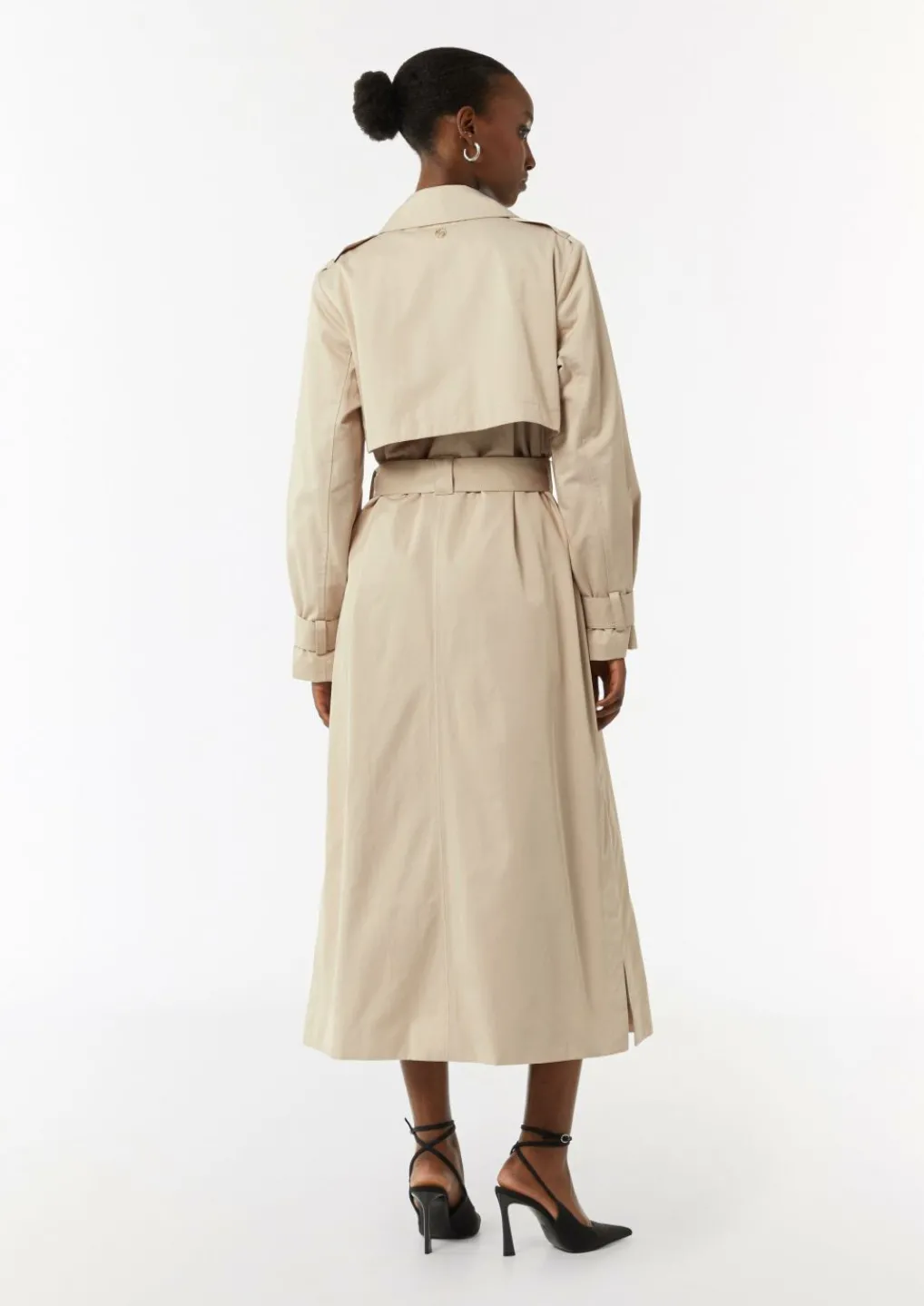 Langer Trenchcoat aus Baumwollmix-Comma Sale