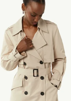 Langer Trenchcoat aus Baumwollmix-Comma Sale