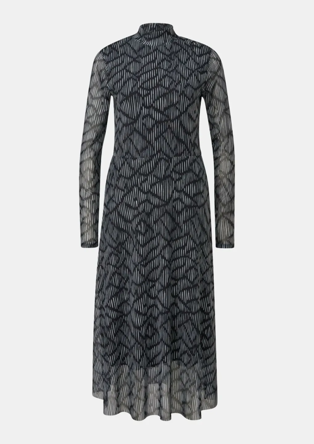 Langes Kleid aus Mesh-Comma Best