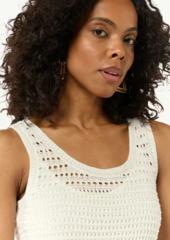 Langes Pointelle-Kleid mit verstellbaren Trägern-Comma Sale