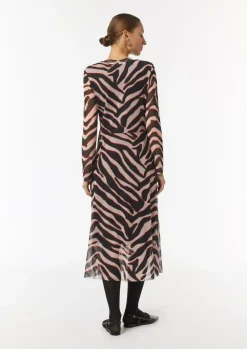 Langärmeliges Kleid mit Stehkragen-Comma Best