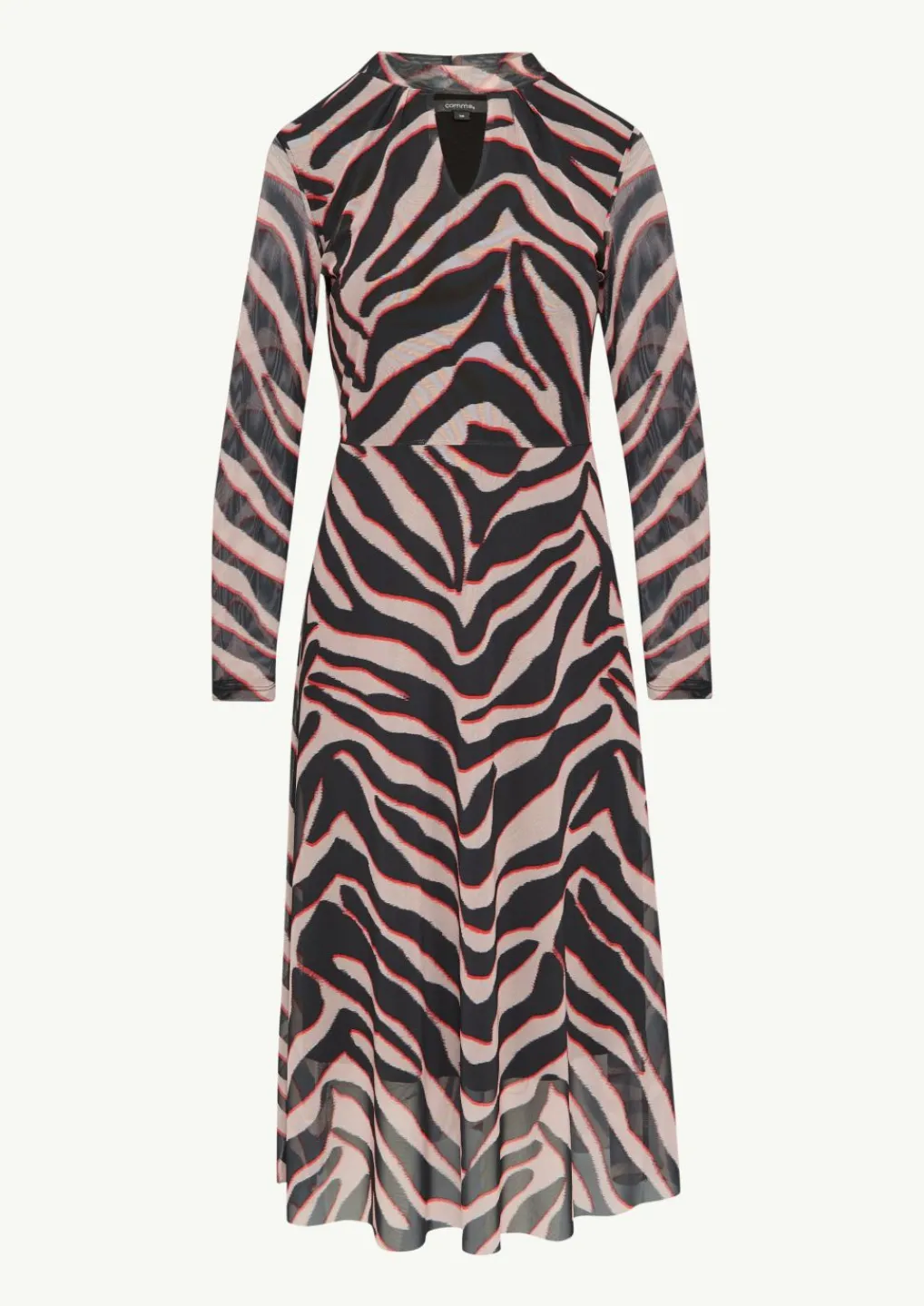 Langärmeliges Kleid mit Stehkragen-Comma Best