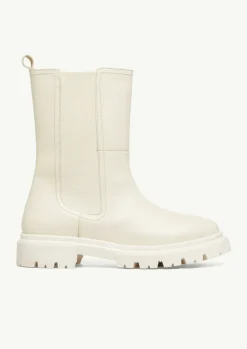 Lederstiefel mit Profilsohle-Comma Outlet