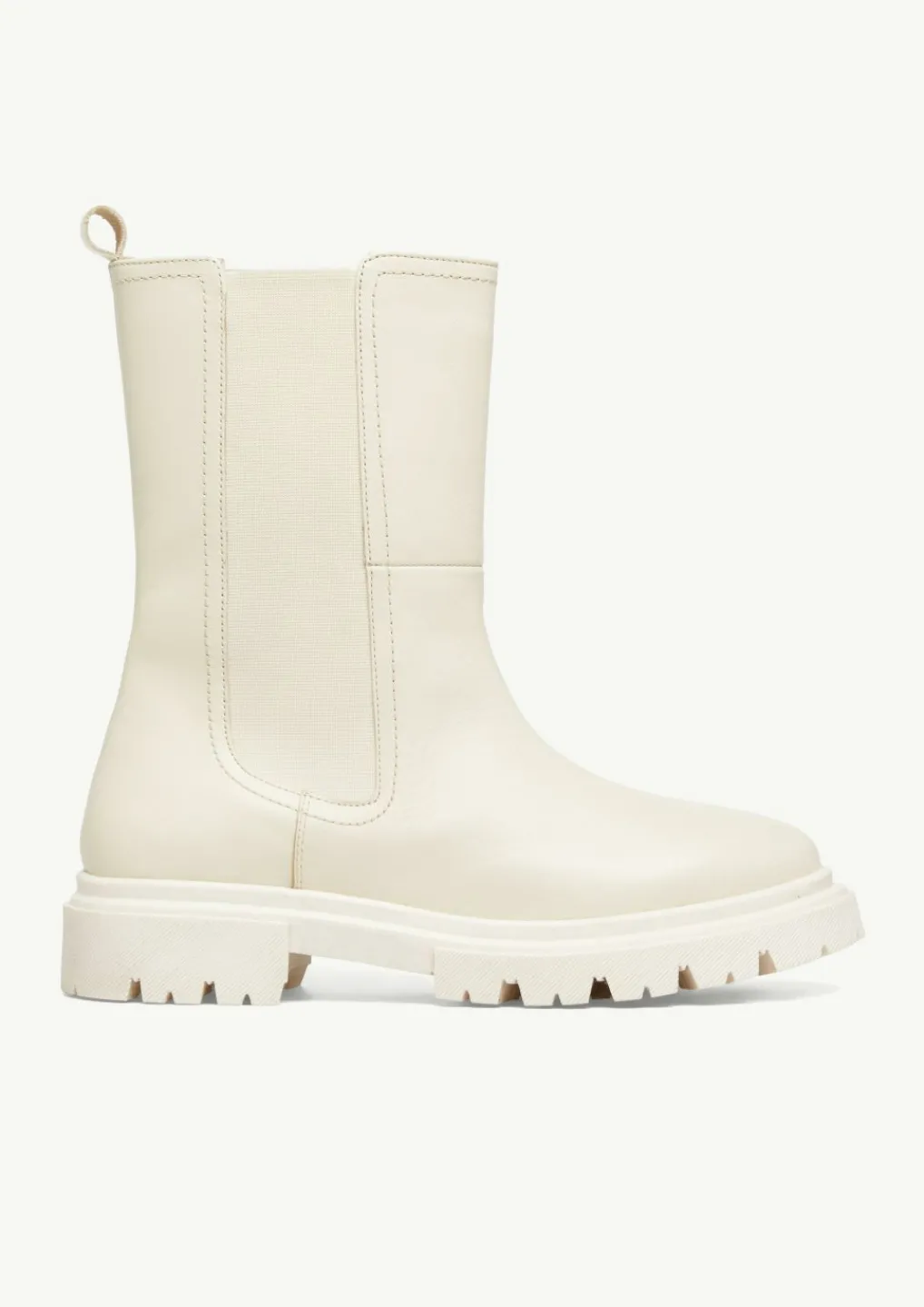 Lederstiefel mit Profilsohle-Comma Outlet
