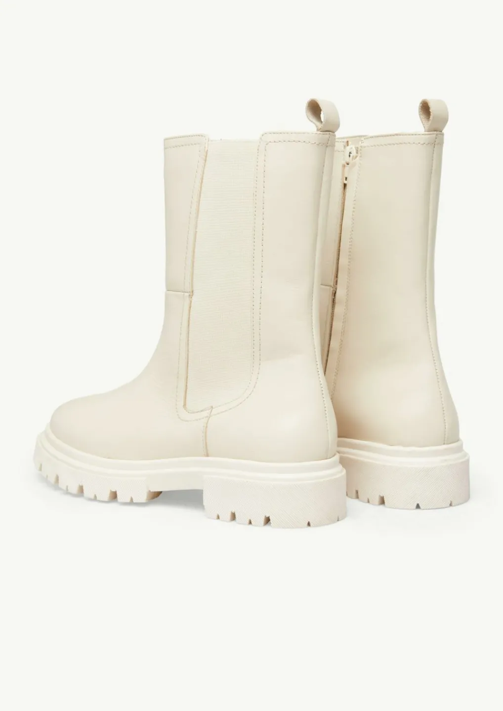 Lederstiefel mit Profilsohle-Comma Outlet