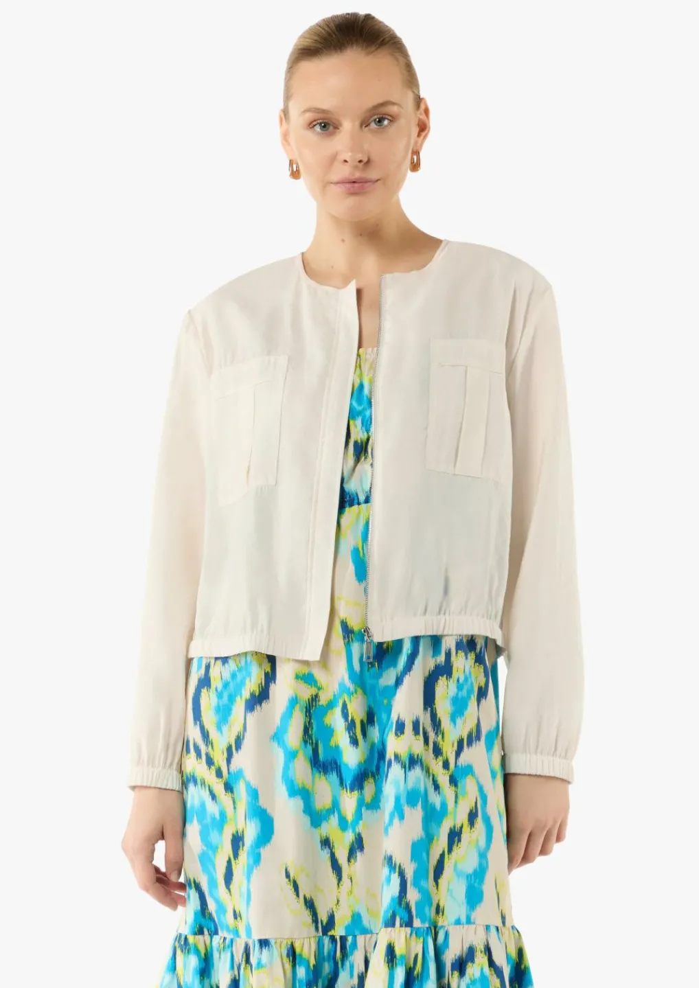 Leichte Blousonjacke aus Modalmix-Comma New