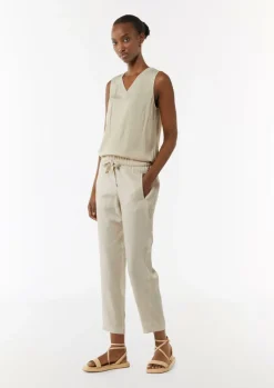 Leichte Hose aus Lyocell mit Gummizug-Comma Hot