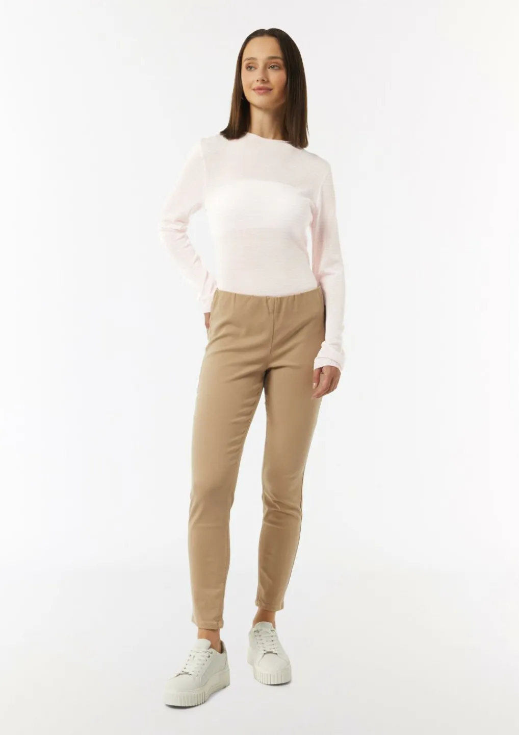 Leichter Strickpullover mit angedeutetem Stehkragen-Comma Discount