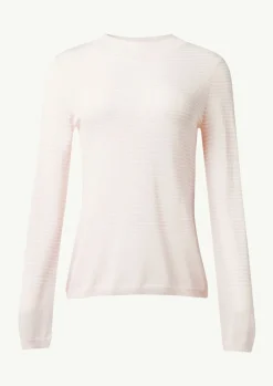Leichter Strickpullover mit angedeutetem Stehkragen-Comma Discount