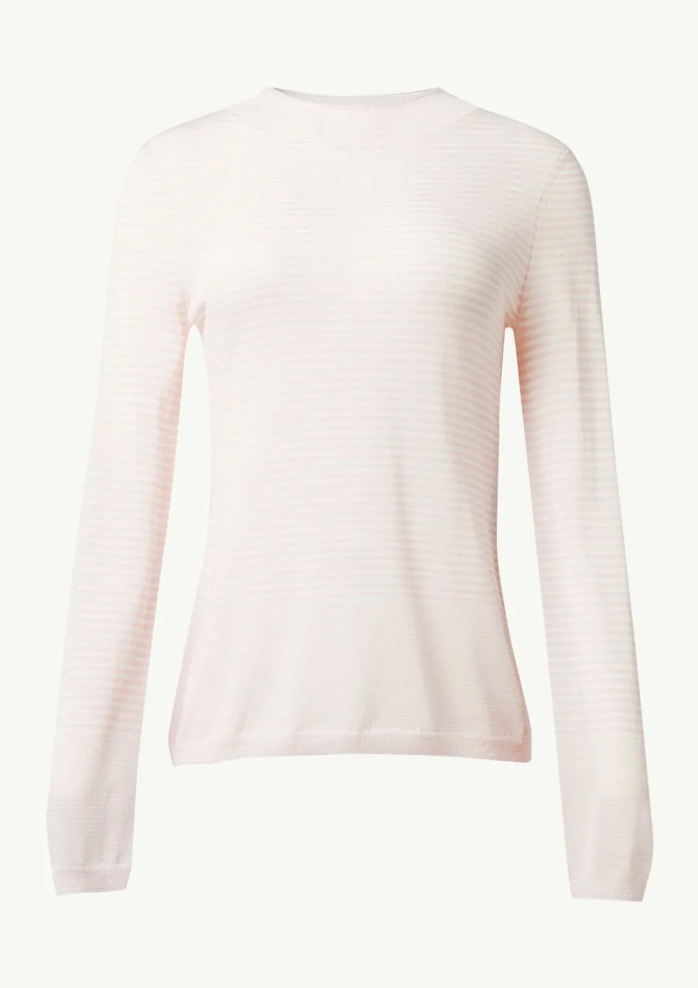 Leichter Strickpullover mit angedeutetem Stehkragen-Comma Discount