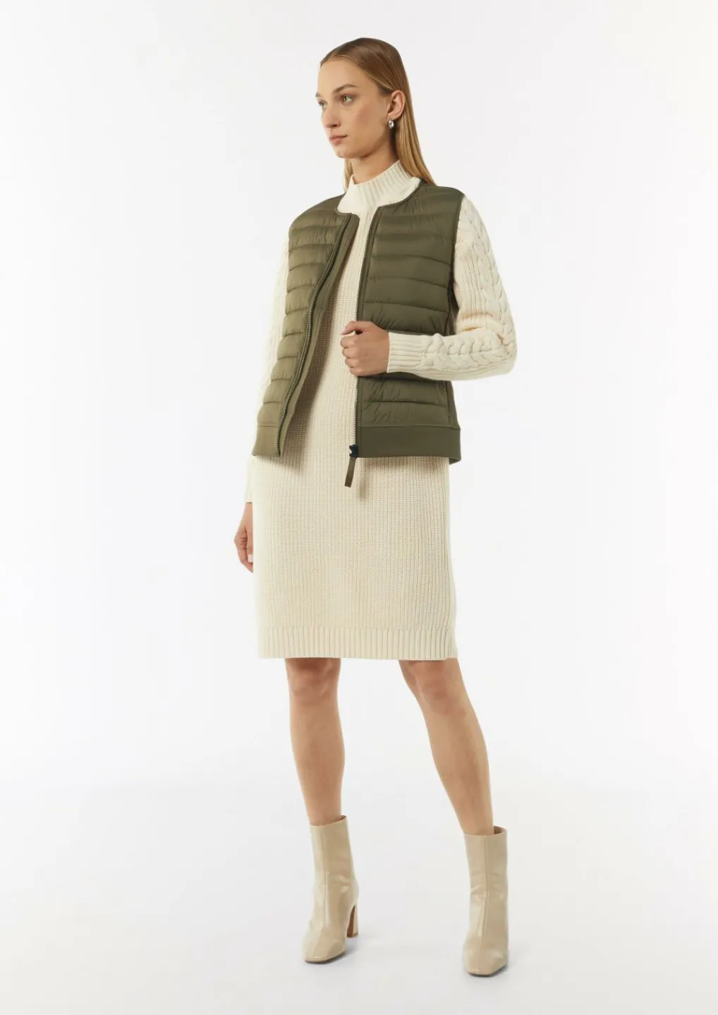 Leichte Steppweste im Fabricmix-Comma Fashion