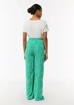Leichte Stoffhose mit All-over-Print und Elastikbund-Comma New