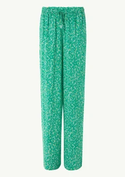 Leichte Stoffhose mit All-over-Print und Elastikbund-Comma New