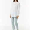 Leichte Tunika-Bluse mit Biesen-Details-Comma Clearance