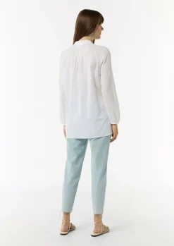 Leichte Tunika-Bluse mit Biesen-Details-Comma Clearance