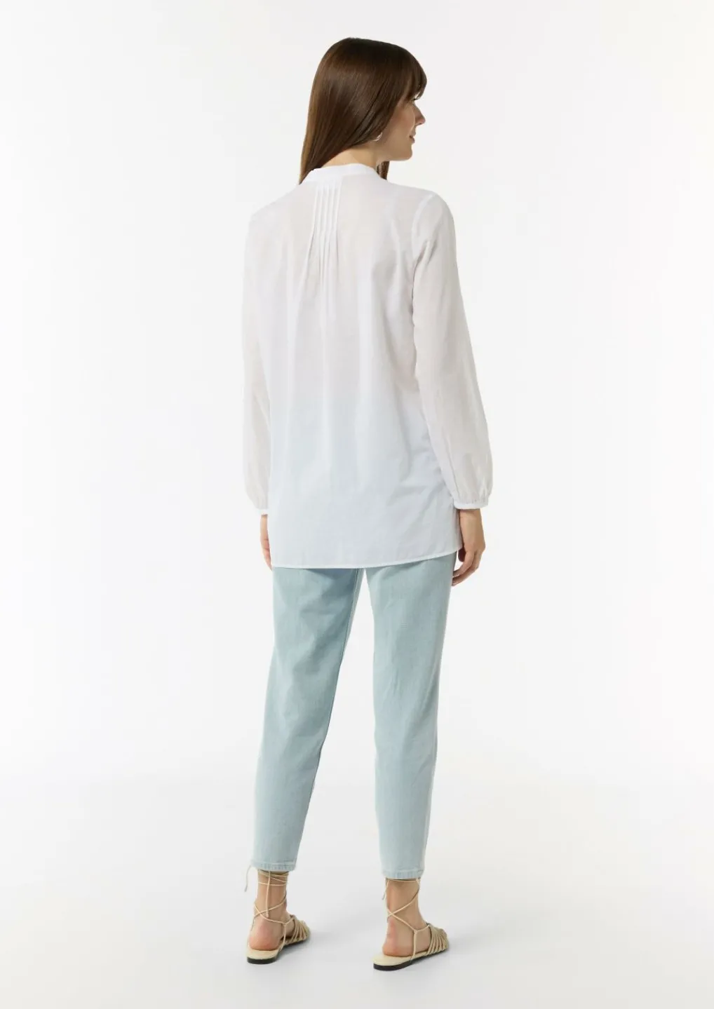 Leichte Tunika-Bluse mit Biesen-Details-Comma Clearance