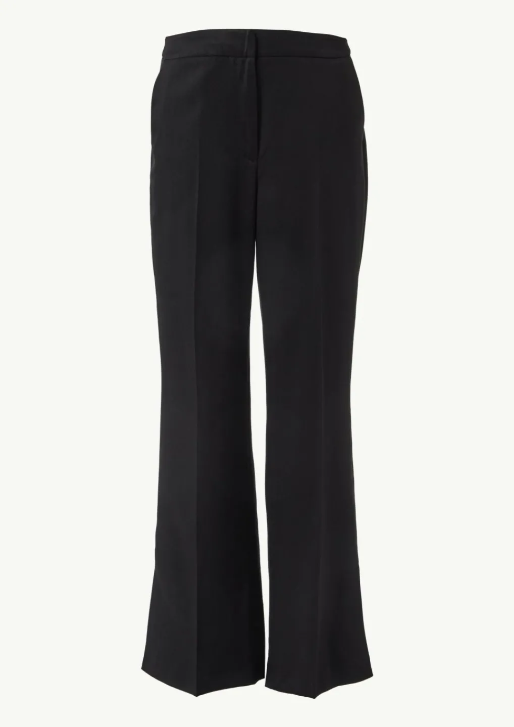Leicht glänzende Hose mit Flared Leg und Schlitzdetails-Comma Clearance