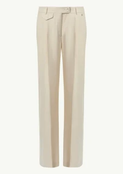Leinen-Mix-Hose mit Eingrifftaschen-Comma Hot