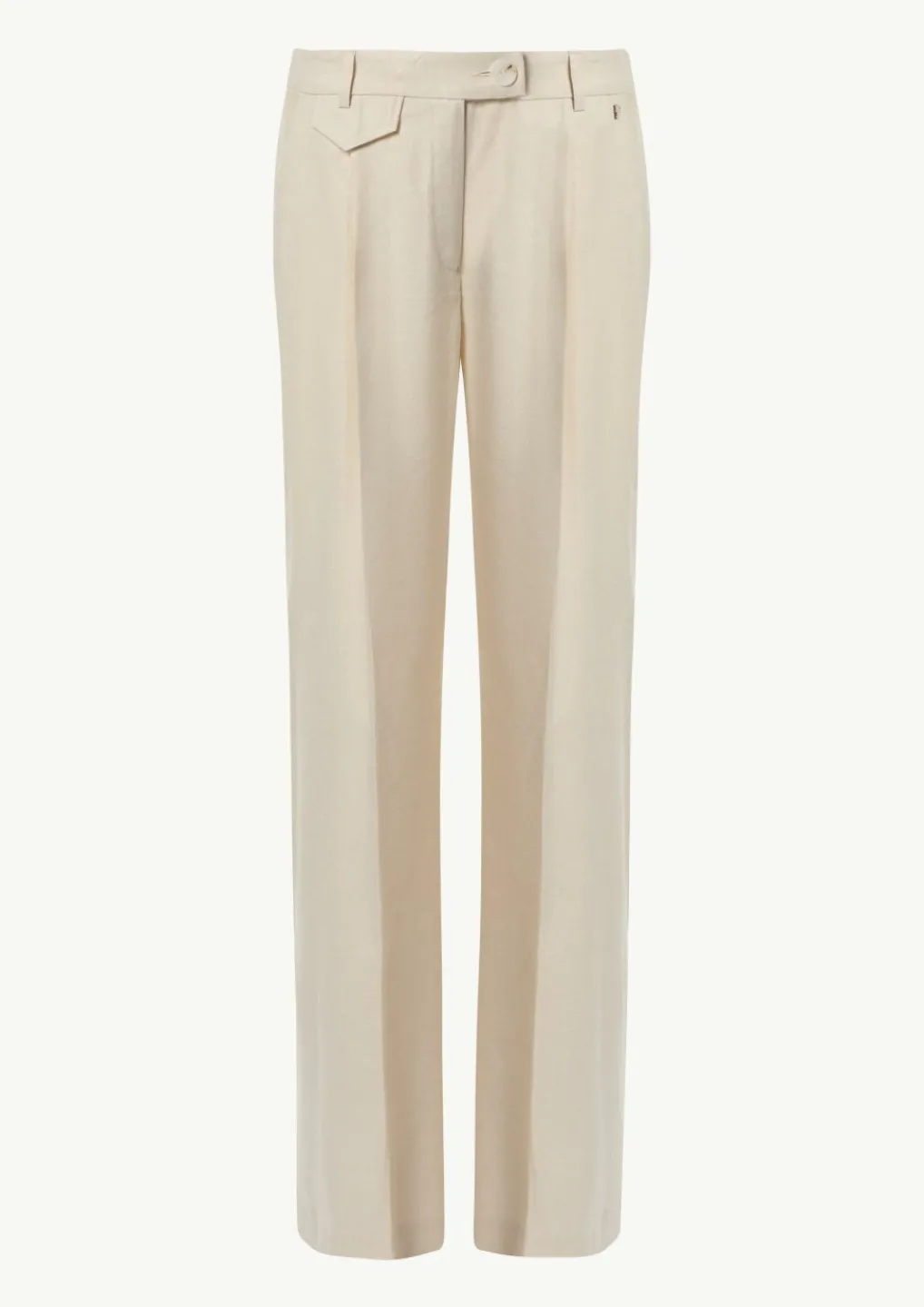 Leinen-Mix-Hose mit Eingrifftaschen-Comma Hot