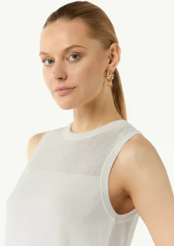 Lochstricktop aus Viskosemix-Comma Discount