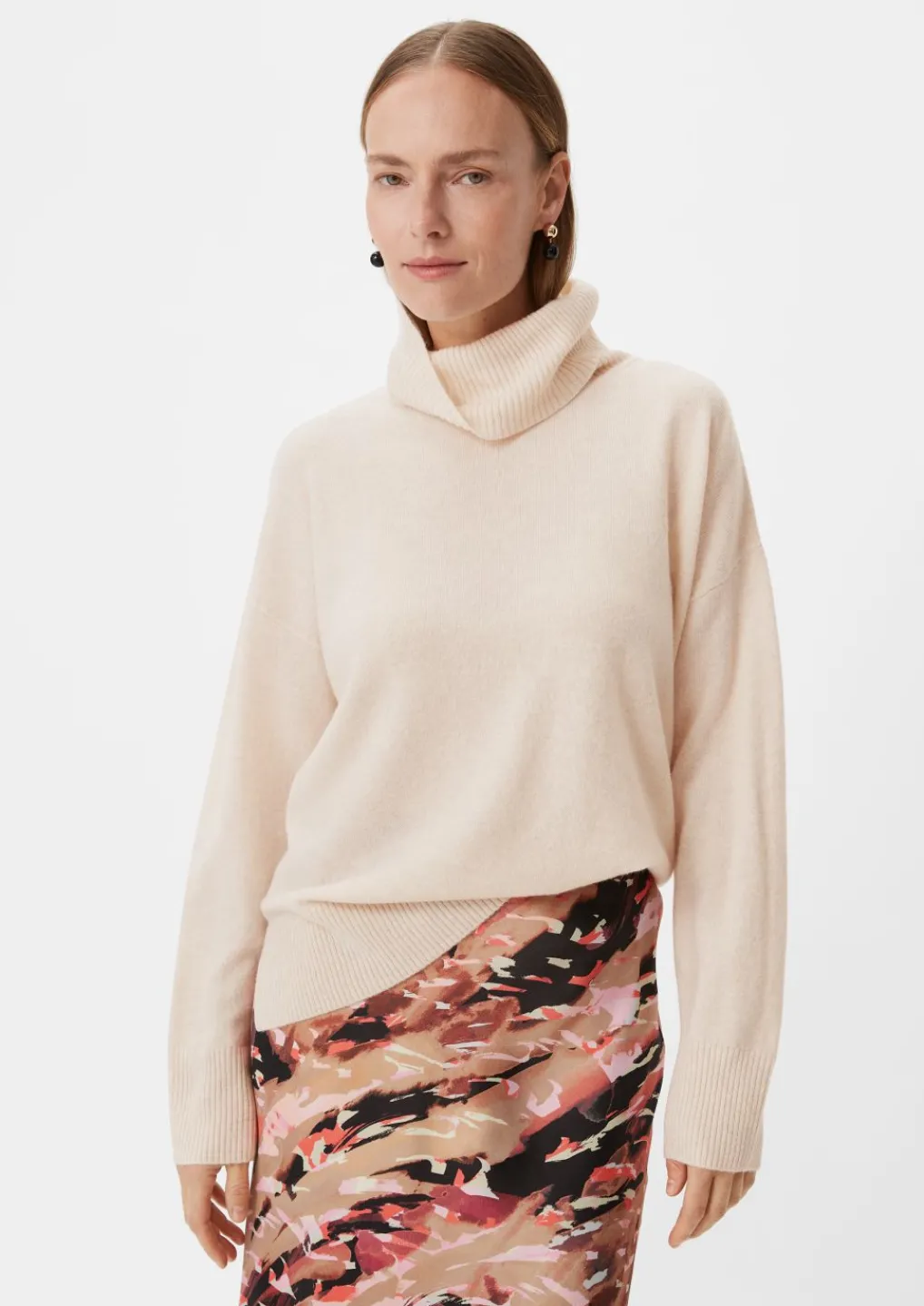 Lockerer Strickpullover aus Kaschmirmix-Comma Clearance