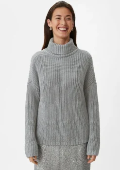Lockerer Strickpullover mit Rollkragen-Comma Best