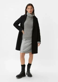 Lockerer Strickpullover mit Rollkragen-Comma Best