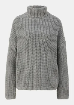 Lockerer Strickpullover mit Rollkragen-Comma Best