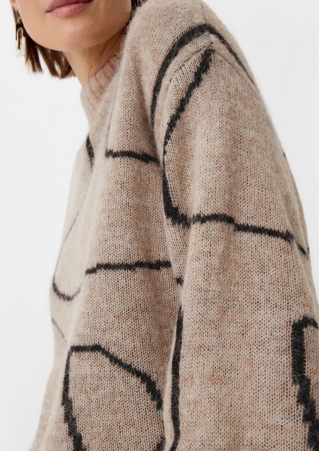 Lockerer Strickpullover mit Alpakawolle-Comma Outlet