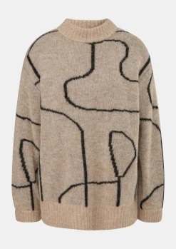 Lockerer Strickpullover mit Alpakawolle-Comma Outlet