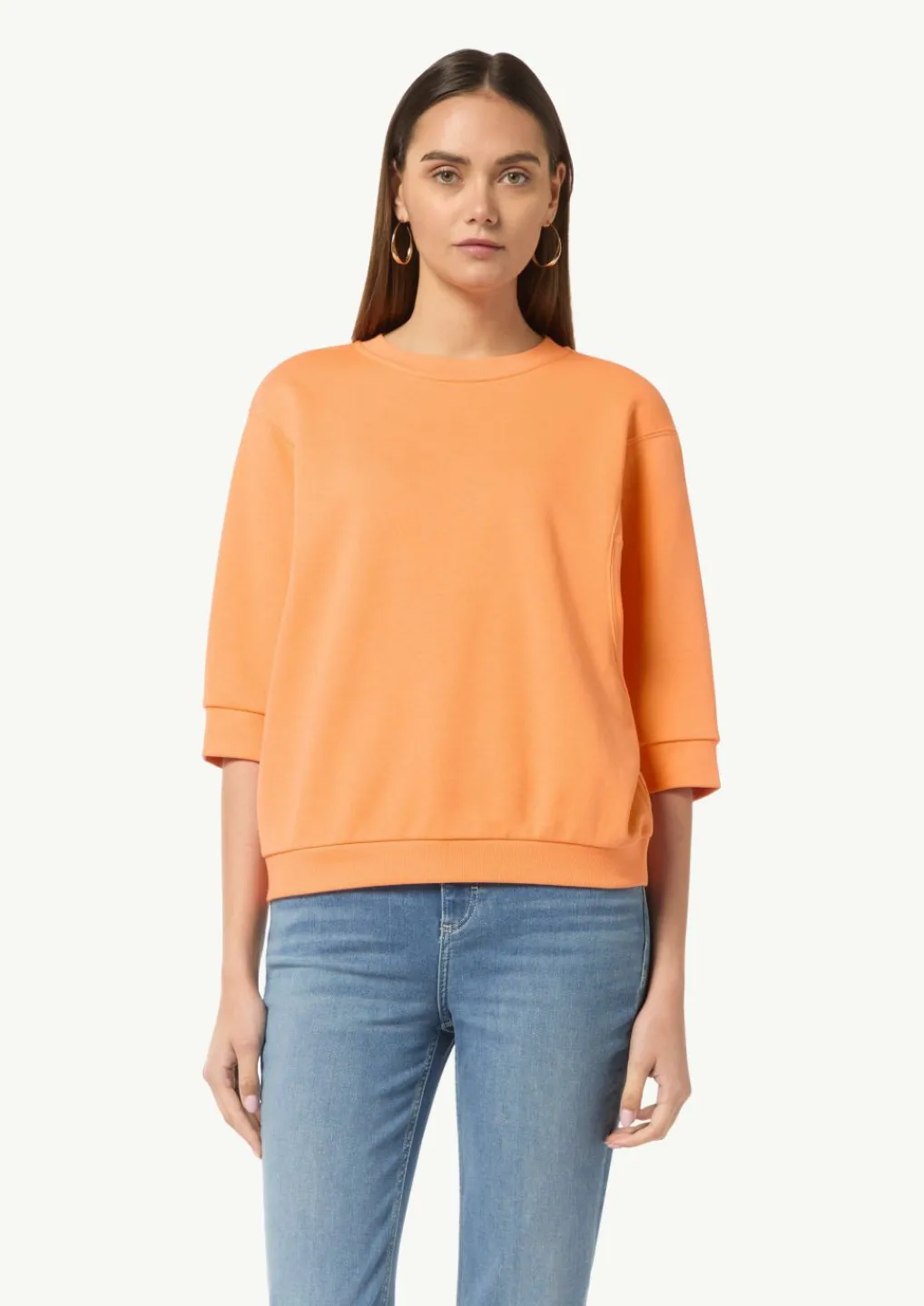 Lockeres Sweatshirt mit 3/4-Arm-Comma Best