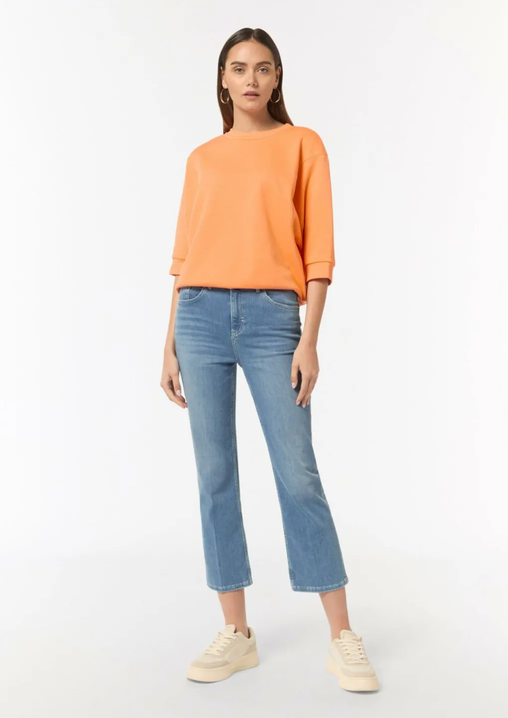 Lockeres Sweatshirt mit 3/4-Arm-Comma Best