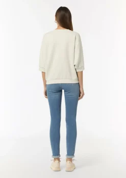 Lockeres Sweatshirt mit 3/4-Arm-Comma Discount