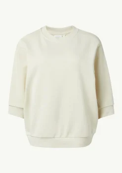 Lockeres Sweatshirt mit 3/4-Arm-Comma Discount