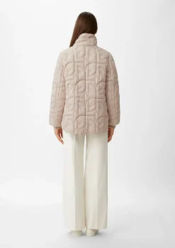 Logo-Steppjacke mit Stehkragen-Comma Discount