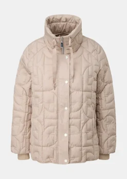 Logo-Steppjacke mit Stehkragen-Comma Discount