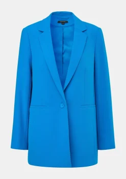 Longblazer aus Crêpe-Comma Fashion