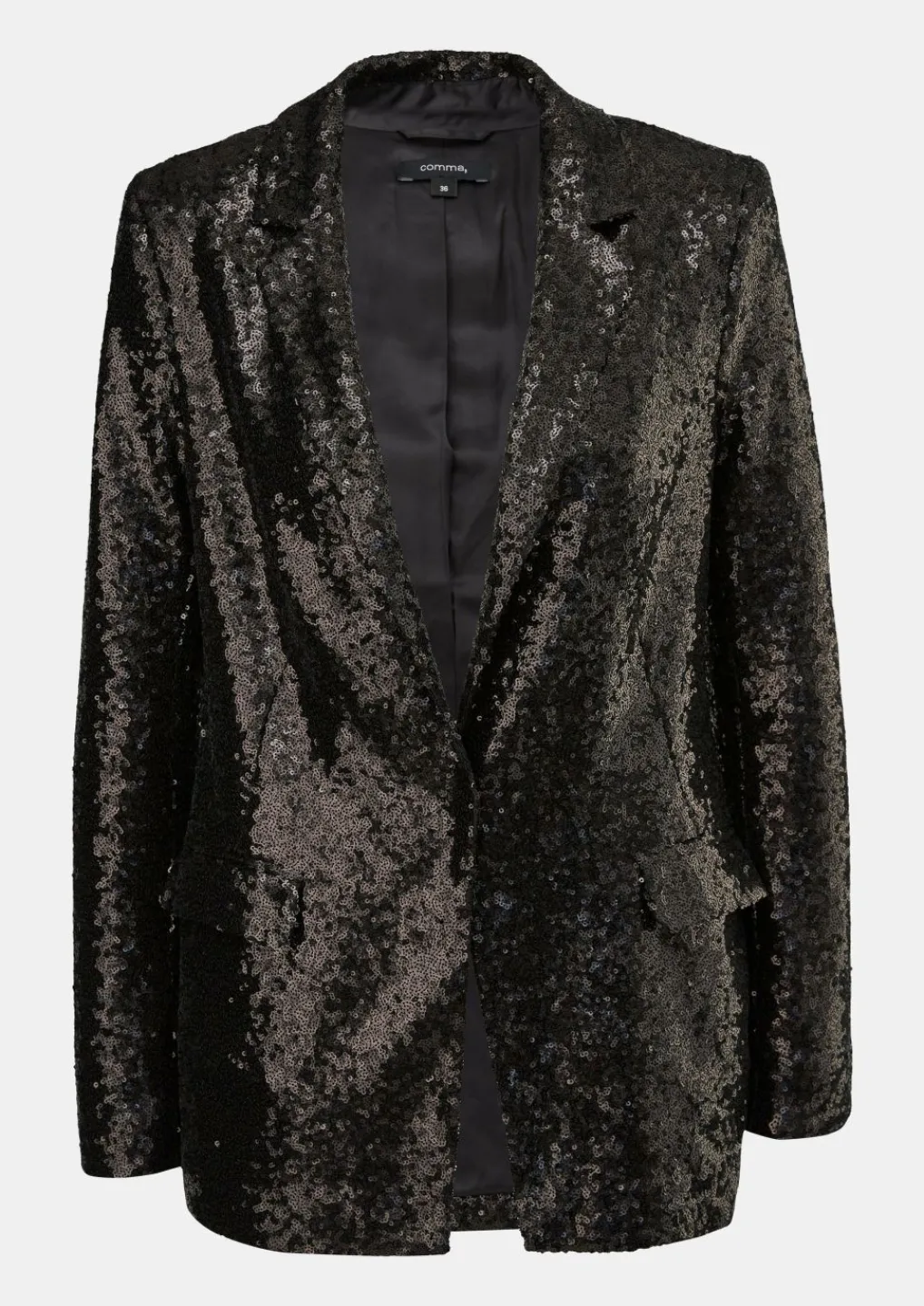 Longblazer mit Pailletten-Comma Discount