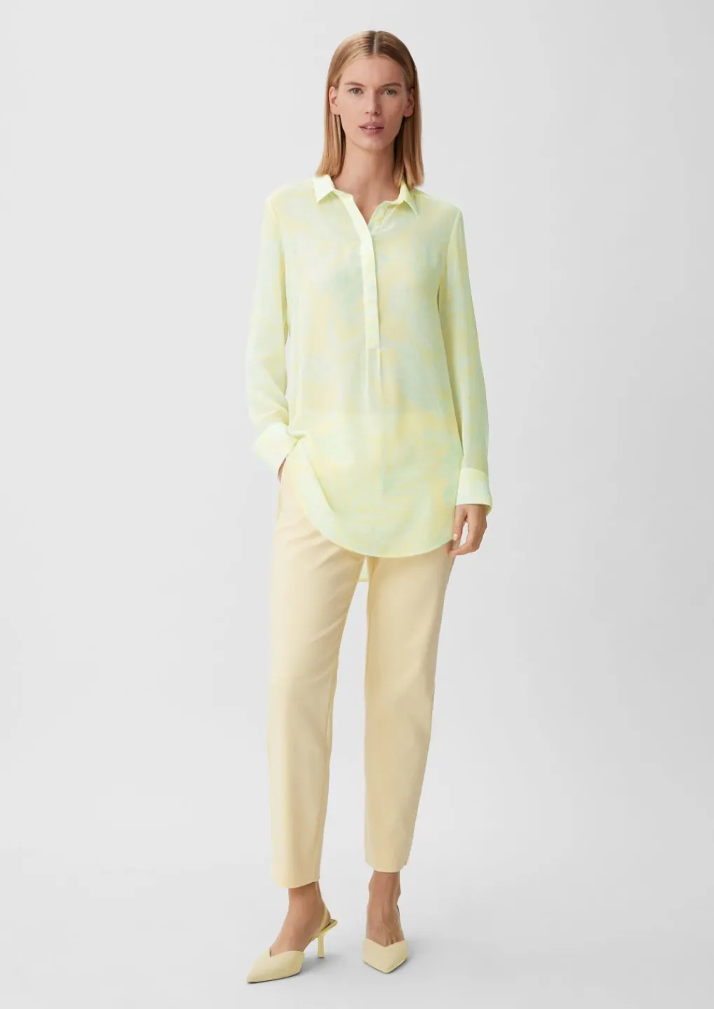 Longbluse aus Chiffon-Comma Outlet