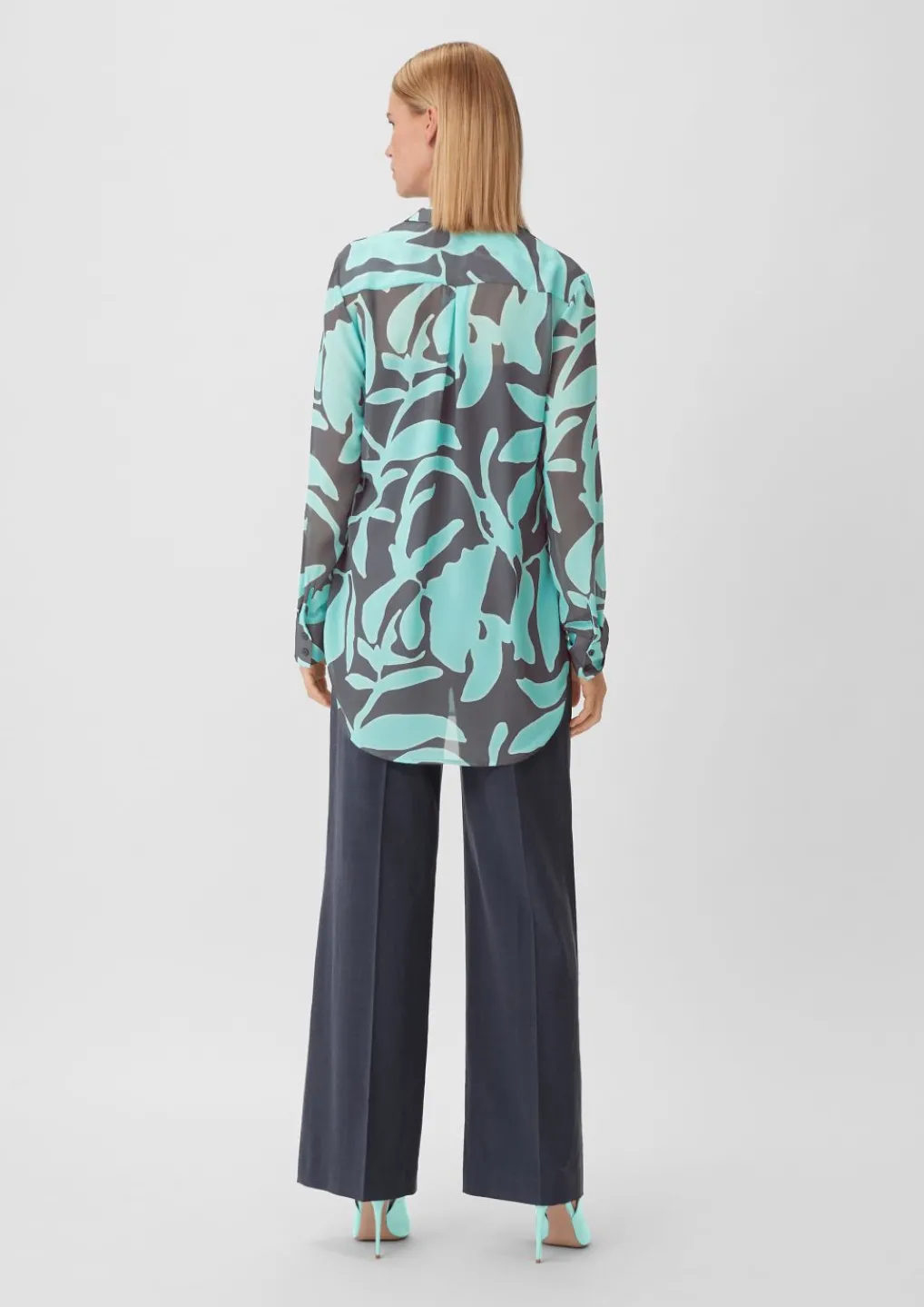 Longbluse aus Chiffon-Comma Hot